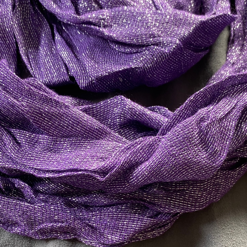 Purple Fashion Infinity Scarf Set - Picture 3 of 5